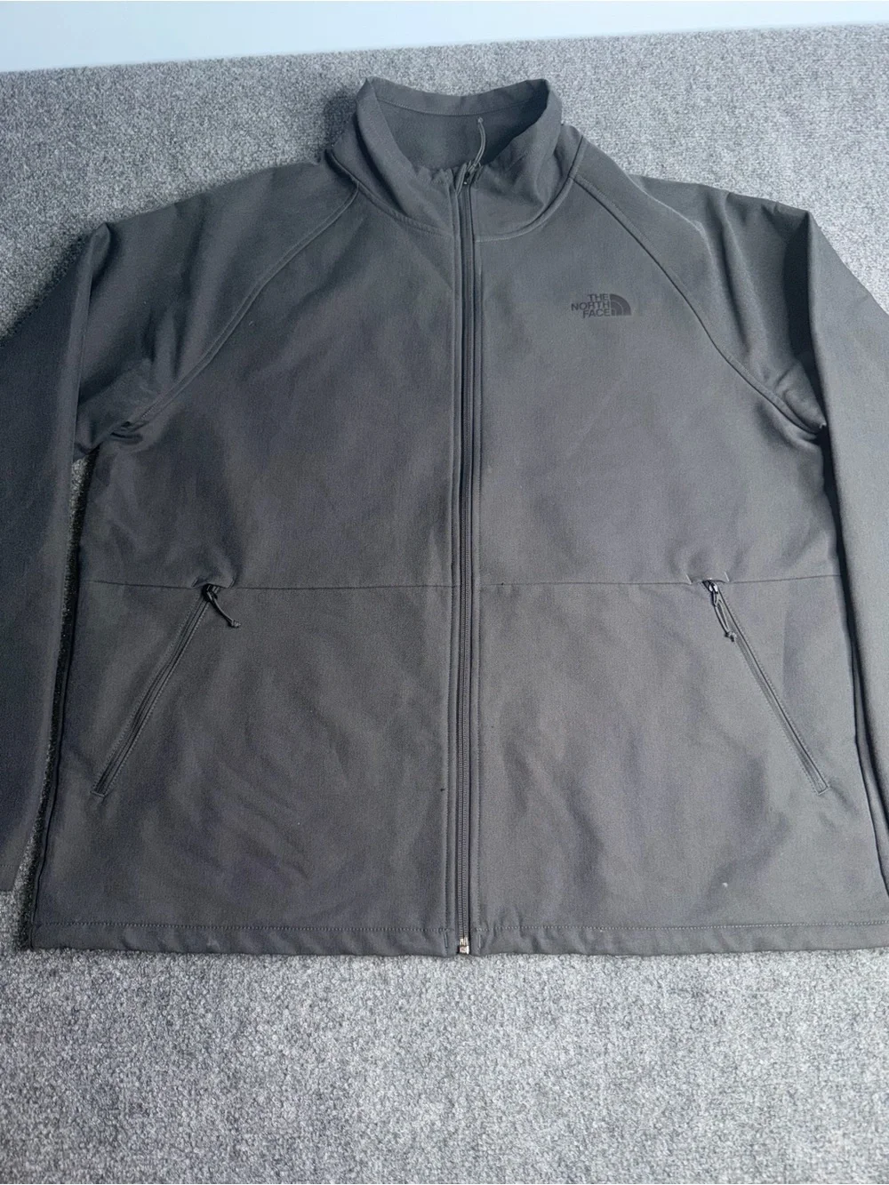 The North Face Men's Gray Full-Zip Lightweight Fleece Jacket